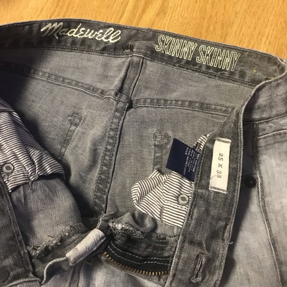 Madewell skinny skinny grey jeans size 25 - Picture 7 of 7